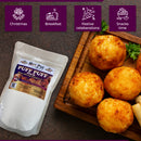 Hot Pot Africa PuffPuff Mix | 2 Pks Doughnut Mix (500g x2)| Easy-to-Prep Bofrot Ready Mix for Authentic West African Puff Puff Snack for parties, Christmas and snack time| Scooping Spoon added for easy frying
