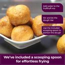 Hot Pot Africa PuffPuff Mix | 2 Pks Doughnut Mix (500g x2)| Easy-to-Prep Bofrot Ready Mix for Authentic West African Puff Puff Snack for parties, Christmas and snack time| Scooping Spoon added for easy frying