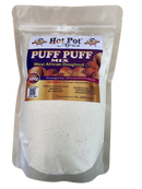 Hot Pot Africa PuffPuff Mix | 2 Pks Doughnut Mix (500g x2)| Easy-to-Prep Bofrot Ready Mix for Authentic West African Puff Puff Snack for parties, Christmas and snack time| Scooping Spoon added for easy frying