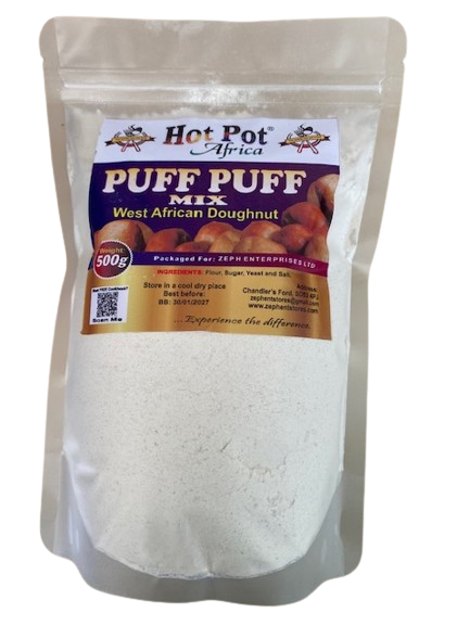 Hot Pot Africa Puff Puff Mix - Easy and Delicious West African Snack with a Scooping Spoon