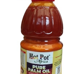 Hot Pot Africa Red Palm Oil for cooking, (2 Litres) from Nigeria Pure Red Palm Oil for Soup, Stew and Traditional Taste Sauce