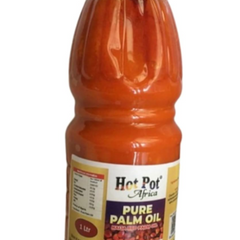 Hot Pot Africa Pure Palm Oil for cooking, Red Palm Oil from Nigeria (1 litre)