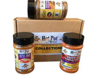 Hot Pot Africa Spice Gift Set - 3 Unique Pepper Blends: Suya BBQ Spice, Hot Red Chilli, Pepper Soup Spice Mix | for Food, Christmas & Cooking Gifts