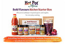 Hot Pot Africa Bold Flavours Kitchen Starter Box – 7 Essential African Cooking Ingredients. Everything you need to cook bold, authentic African flavours with ease.