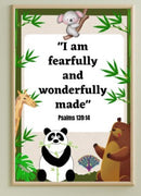 Kids Inspirational Bible Quotes posters - Motivational Nursery Posters for Children's Bedroom & Church Wall Art Bundle (3 sets) Digital Download