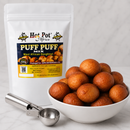 Hot Pot Africa PuffPuff Mix | 2 Pks Doughnut Mix (500g x2)| Easy-to-Prep Bofrot Ready Mix for Authentic West African Puff Puff Snack for parties, Christmas and snack time| Scooping Spoon added for easy frying