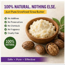 West African Shea Butter | 500g Unrefined SheaButter – 100% Pure Raw, Natural, Organic Shea Butter – Moisturizing Body Butter for Skin, Hair, Face & DIY Beauty
