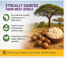 West African Shea Butter | 500g Unrefined SheaButter – 100% Pure Raw, Natural, Organic Shea Butter – Moisturizing Body Butter for Skin, Hair, Face & DIY Beauty