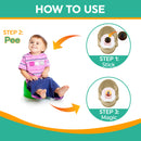 Zeph - Potty Training Magic Stickers and Reward Stickers Set - Dinosaur Toilet Colour Changing Potty Training Sticker and Reward for Toddlers