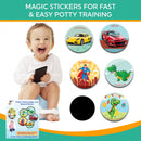Zeph - Potty Training Magic Stickers and Reward Stickers Set - Dinosaur Toilet Colour Changing Potty Training Sticker and Reward for Toddlers