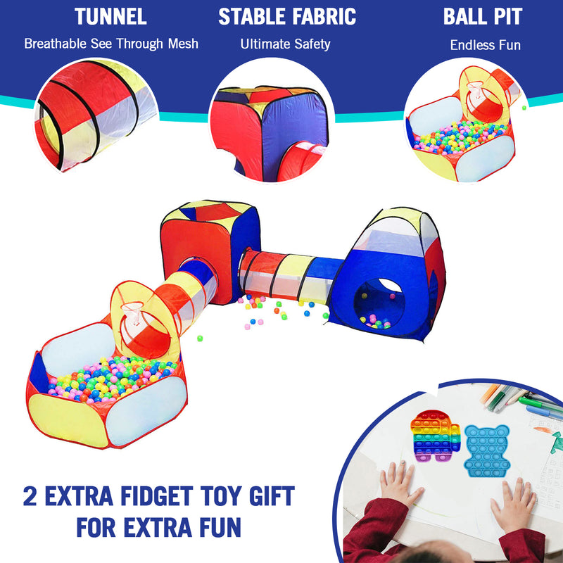 Kids Play Tent, 5 in 1 Pop Up Play Tunnel for Kid Toddler, Ball Pits Kid  Tent Indoor Outdoor，Toys for 1 2 3 4 5 6Year Old Boys Girls, Birthday  Party, LEAMBE, Play Tents -  Canada