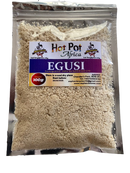 Hot Pot Africa Ground Egusi |Melon Seed - Tasty & Hand Peeled| 100g for soup, stew and African dishes, suitable for vegetarians.
